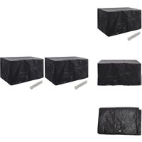 Gartenmöbel-Abdeckungen 2 Stk. 8 Ösen 180x70x90 cm - Gartenmöbel Abdeckung - Gartenmöbel Schutzhülle - UV-Schutz - Wasserfeste Abdeckung von VIDAXL