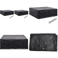 Gartenmöbel-Abdeckungen 2 Stk. 8 Ösen 250x210x90 cm - Gartenmöbel Abdeckung - Gartenmöbel Schutzhülle - Gartenmöbel Abdeckplane - Gartenmöbel von VIDAXL