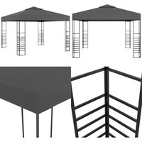 Gartenpavillon 3×3 m Anthrazit - Pavillon - Gartenzelt - Außenbereich - Feierzelt - Festzelt - Home & Living von VIDAXL