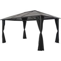 Gartenpavillon mit Vorhang Aluminium 4×3×2,6 m Schwarz Vidaxl Gartenpavillon mit Vorhang Aluminium 4×3×2,6 m Schwarz Vidaxl von VIDAXL