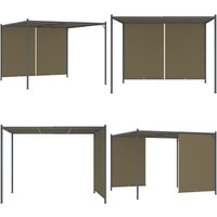 Vidaxl - Gartenpergola mit Ausziehbarem Dach 3x3 m Taupe 180 g/m² - Pergola - Pergolas - Home & Living - Taupe von VIDAXL