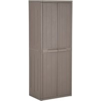 Vidaxl - Gartenschrank Braun 65x45x172 cm pp Holz-Optik von VIDAXL