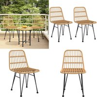 Vidaxl - Gartenstühle 2 Stk. 48x62x84 cm PE-Rattan - Gartenstühle - PE-Rattan - Gartenmöbel - Outdoor Möbel - Terrassentisch - Home & Living von VIDAXL