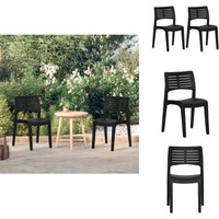 Vidaxl - Gartenstühle 2 Stk. Anthrazit Polypropylen - Gartenstühle - Outdoor Möbel - Terrassenstühle - Gartenmöbel - Anthrazit Vidaxl - Gartenstühle 2 Stk. Anthrazit Polypropylen - Gartenstühle - Outdoor Möbel - Terrassenstühle - Gartenmöbel - Anthrazit von VIDAXL