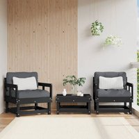 Gartenstühle 2 Stk. Schwarz Massivholz Kiefer Vidaxl 57364 Gartenstühle 2 Stk. Schwarz Massivholz Kiefer Vidaxl 57364 von VIDAXL