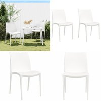 Vidaxl - Gartenstühle 2 Stk. Weiß 50x46x80 cm Polypropylen - Gartensaßsessel - Gartenstuhl - Terrassentisch - Outdoor Möbel - Stapelbarer Stuhl Vidaxl - Gartenstühle 2 Stk. Weiß 50x46x80 cm Polypropylen - Gartensaßsessel - Gartenstuhl - Terrassentisch - Outdoor Möbel - Stapelbarer Stuhl von VIDAXL