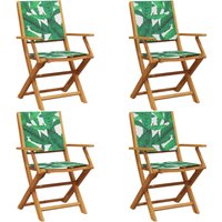 Vidaxl - Gartenstühle 4 Stk. Klappbar Grün Stoff und Massivholz Vidaxl - Gartenstühle 4 Stk. Klappbar Grün Stoff und Massivholz von VIDAXL