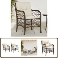 Gartenstühle mit Kissen 2 Stk. Braun Poly Rattan - Gartensessel - Gartenstühle - Outdoor Möbel - Balkonmöbel - Terrassenmöbel Gartenstühle mit Kissen 2 Stk. Braun Poly Rattan - Gartensessel - Gartenstühle - Outdoor Möbel - Balkonmöbel - Terrassenmöbel von VIDAXL