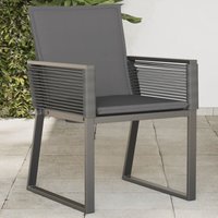 Gartenstühle mit Kissen 4 Stk. Schwarz Poly Rattan - Vidaxl von VIDAXL