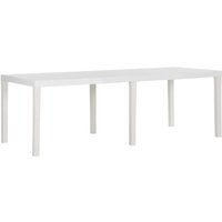 Vidaxl - Gartentisch 220x90x72 cm pp Weiß von VIDAXL