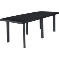 Gartentisch Anthrazit 216x90x72 cm Kunststoff - Vidaxl von VIDAXL