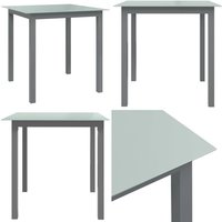 Gartentisch Hellgrau 80x80x74 cm Aluminium und Glas - Gartentisch - Aluminiumtisch - Glasstisch - Outdoortisch - Terrassenmöbel - Home & Living von VIDAXL