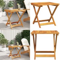 Vidaxl - Gartentisch Klappbar 50x50x50 cm Massivholz Akazie - Gartentisch - Akasienholzttisch - Klappender Tisch - Outdoor Möbel - Gartenmöbel - Home von VIDAXL