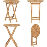 Gartentisch Klappbar ø 60 cm Massivholz Teak - Esstisch - Gartentisch - Teak Tisch - Outdoor Tisch - Balkontisch - Home & Living Gartentisch Klappbar ø 60 cm Massivholz Teak - Esstisch - Gartentisch - Teak Tisch - Outdoor Tisch - Balkontisch - Home & Living von VIDAXL