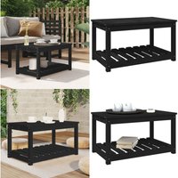 Gartentisch Schwarz 82,5x50,5x45 cm Massivholz Kiefer - Gartentisch - Holzmöbel - Esszimmerset - Terrassenmöbeln - Kiefernholz - Home & Living Gartentisch Schwarz 82,5x50,5x45 cm Massivholz Kiefer - Gartentisch - Holzmöbel - Esszimmerset - Terrassenmöbeln - Kiefernholz - Home & Living von VIDAXL