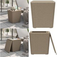 Gartentisch mit Abnehmbarer Tischplatte Hellbraun Polypropylen - Gartentisch - Outdoor Möbel - Rattan Optik - Polypropylen - Gartenmöbel - Home & Gartentisch mit Abnehmbarer Tischplatte Hellbraun Polypropylen - Gartentisch - Outdoor Möbel - Rattan Optik - Polypropylen - Gartenmöbel - Home & von VIDAXL