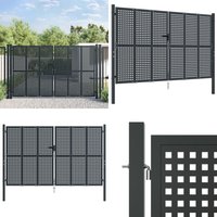 Gartentor Anthrazit 300x175 cm Stahl - Gartentor - Stahltür - Zaun - Terrasseingang - Sicherheitszaun - Home & Living von VIDAXL