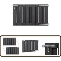 Gartentor wpc 100 x 60 cm Grau - Gartentor - wpc Tor - Graues Tor - Zaun - Sichtschutz Gartentor wpc 100 x 60 cm Grau - Gartentor - wpc Tor - Graues Tor - Zaun - Sichtschutz von VIDAXL