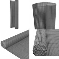 Vidaxl - Gartenzaun Doppelseitig 110x400 cm Grau - Gartenzaun - PVC-Zaun - Sichtschutz - Windschutz - Beetumrandung - Home & Living Vidaxl - Gartenzaun Doppelseitig 110x400 cm Grau - Gartenzaun - PVC-Zaun - Sichtschutz - Windschutz - Beetumrandung - Home & Living von VIDAXL