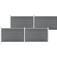 Vidaxl - Gartenzaun wpc 699x106 cm Grau Vidaxl - Gartenzaun wpc 699x106 cm Grau von VIDAXL