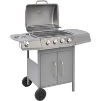 Gasgrill 4+1 Flammen Silbern vidaXL307918 von BONNEVIE