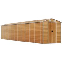 Vidaxl - Gerätehaus Hellbraun 191x980x198 cm Verzinkter Stahl von VIDAXL