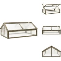 Gewächshaus Grau 114x80x50 cm Tannenholz - Holzgewächshaus - Tannenholzgartenhaus - Gewächshaus Grau - Gartenhäuschen - Mini Gewächshaus Gewächshaus Grau 114x80x50 cm Tannenholz - Holzgewächshaus - Tannenholzgartenhaus - Gewächshaus Grau - Gartenhäuschen - Mini Gewächshaus von VIDAXL