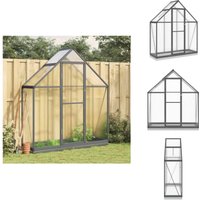 Vidaxl - Gewächshaus mit Fundamentrahmen Anthrazit 169x58x202 cm Alu - Gehäuse - Gewächshaus - Polycarbonat Greenhouse - Gartengewäschhauss Vidaxl - Gewächshaus mit Fundamentrahmen Anthrazit 169x58x202 cm Alu - Gehäuse - Gewächshaus - Polycarbonat Greenhouse - Gartengewäschhauss von VIDAXL