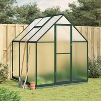 Vidaxl - Gewächshaus mit Fundamentrahmen Grün 169x169x202 cm Aluminimum Vidaxl - Gewächshaus mit Fundamentrahmen Grün 169x169x202 cm Aluminimum von VIDAXL