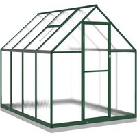 Vidaxl - Gewächshaus mit Fundamentrahmen Grün 224x169x202 cm Aluminimum Vidaxl - Gewächshaus mit Fundamentrahmen Grün 224x169x202 cm Aluminimum von VIDAXL