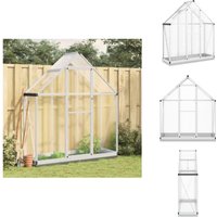 Vidaxl - Gewächshaus mit Fundamentrahmen Silbern 169x58x202cm Aluminimum - Gewächshaus - Polycarbonatgewäschshaus - Alugewächshaus Vidaxl - Gewächshaus mit Fundamentrahmen Silbern 169x58x202cm Aluminimum - Gewächshaus - Polycarbonatgewäschshaus - Alugewächshaus von VIDAXL