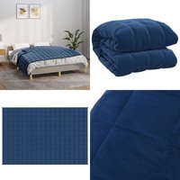Vidaxl - Gewichtsdecke Blau 135x200 cm 10 kg Stoff - Gewichtsdecke - Schlafberatung - Schlafen - Bettdecke - Daunendecke - Home & Living von VIDAXL