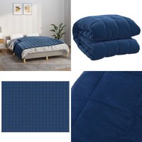 Vidaxl - Gewichtsdecke Blau 152x203 cm 11 kg Stoff - Gewichtsdecke - Schlafdecke - Bettdecke - Blaue Decke - Schwere Decke - Home & Living von VIDAXL
