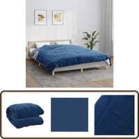 Vidaxl - Gewichtsdecke Blau 200x220 cm 9 kg Stoff - Gewichtsdecke - Schlafdecke - Bettdecke - Blaue Decke - Schwere Decke von VIDAXL