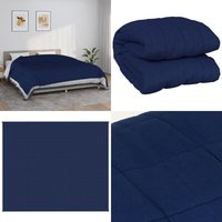 Gewichtsdecke Blau 220x260 cm 11 kg Stoff - Gewichtsdecke - Schlafhilfe - Bettdecke - Daunendecke Alternative - Blaue Decke - Home & Living von VIDAXL