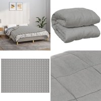Vidaxl - Gewichtsdecke Grau 135x200 cm 6 kg Stoff - Gewichtsdecke - Schlafdecke - Bettdecke - Schlafdruckdecke - Stressabbau - Home & Living von VIDAXL