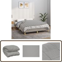 Gewichtsdecke Grau 137x200 cm 10 kg Stoff - Gewichtsdecke - Schlafberatung - Schlafloser - Bettdecke - Daunendecke Alternative Gewichtsdecke Grau 137x200 cm 10 kg Stoff - Gewichtsdecke - Schlafberatung - Schlafloser - Bettdecke - Daunendecke Alternative von VIDAXL