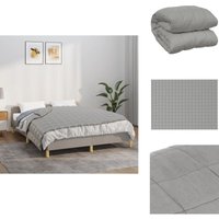 Vidaxl - Gewichtsdecke Grau 150x200 cm 7 kg Stoff - Gewichtsdecke - Schlafhilfe - Bettdecke - Daunendecke Alternative - Schwere Decke Vidaxl - Gewichtsdecke Grau 150x200 cm 7 kg Stoff - Gewichtsdecke - Schlafhilfe - Bettdecke - Daunendecke Alternative - Schwere Decke von VIDAXL