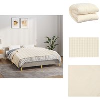 Vidaxl - Gewichtsdecke Hellcreme 122x183 cm 5 kg Stoff - Gewichtsdecke - Schlafberatung - Schlaflosigkeit - Decke - Daunendecke Alternative von VIDAXL