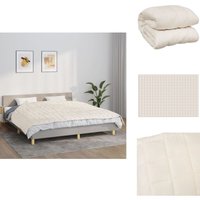 Vidaxl - Gewichtsdecke Hellcreme 155x220 cm 11 kg Stoff - Gewichtsdecke - Schlafhilfe - Bettdecke - Daunendecke Alternative - Schwere Decke Vidaxl - Gewichtsdecke Hellcreme 155x220 cm 11 kg Stoff - Gewichtsdecke - Schlafhilfe - Bettdecke - Daunendecke Alternative - Schwere Decke von VIDAXL