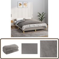 Gewichtsdecke mit Bezug Grau 122x183 cm 9 kg Stoff - Gewichtsdecke - Schlafdecke - Bettdecke - Daunendecke Alternative - Schwere Decke von VIDAXL