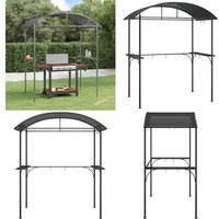 Vidaxl - Grillpavillon mit Seitenregalen Anthrazit 220x115x230 cm Stahl - Grillpavillon - Outdoor Küche - Gartenzubehör - Gartenhaus - Überdachung Vidaxl - Grillpavillon mit Seitenregalen Anthrazit 220x115x230 cm Stahl - Grillpavillon - Outdoor Küche - Gartenzubehör - Gartenhaus - Überdachung von VIDAXL