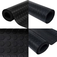 Vidaxl - Gummi-Bodenmatte Antirutschmatte mit Punkten 2 x 1 m - Gummibodenmatte - Anti-Rutschmatte - Gummigrundfläche - Bodenschutzmatte von VIDAXL