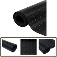 Gummi-Bodenmatte Antirutschmatte mit Punkten 2 x 1 m - Gummibodenmatte - Anti-Rutschmatte - Gummigrundfläche - Bodenschutzmatte - Industrieböden von VIDAXL