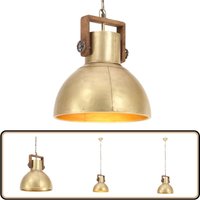 Hängelampe Industriestil 25 w Messing Rund 40 cm E27 - Hängeleuchte - Industrielampen - Wohnraumlampe - Küchenlampe - Esstischlampe von VIDAXL