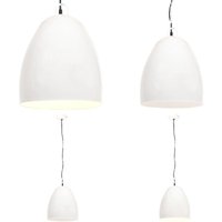 Vidaxl - Hängelampe Industriestil 25 w Weiß Rund 42 cm E27 - Hängelampe - Industrielampen - Wohnraumbeleuchtung - Küchenlampe - Esstischlampe - Home Vidaxl - Hängelampe Industriestil 25 w Weiß Rund 42 cm E27 - Hängelampe - Industrielampen - Wohnraumbeleuchtung - Küchenlampe - Esstischlampe - Home von VIDAXL