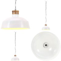 Vidaxl - Hängelampe Industriestil 42 cm Weiß E27 - Industrielle Hängelampe - Pendelleuchte - Wohnraumlampe - Küchenlampe - Esstischlampe - Home & Vidaxl - Hängelampe Industriestil 42 cm Weiß E27 - Industrielle Hängelampe - Pendelleuchte - Wohnraumlampe - Küchenlampe - Esstischlampe - Home & von VIDAXL