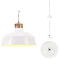 Vidaxl - Hängelampe Industriestil 42 cm Weiß E27 - Industrielle Hängelampe - Pendelleuchte - Wohnraumlampe - Küchenlampe - Esstischlampe Vidaxl - Hängelampe Industriestil 42 cm Weiß E27 - Industrielle Hängelampe - Pendelleuchte - Wohnraumlampe - Küchenlampe - Esstischlampe von VIDAXL