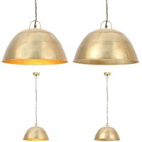 Hängelampe Vintage Industriestil 25 w Messing Rund 41 cm E27 - Hängelampe - Industrielampen - Retrolampe - Wohnraumbeleuchtung - Küchenlampe - Home & von VIDAXL