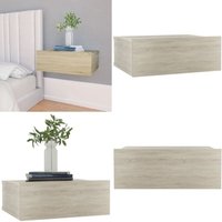 Vidaxl - Hängender Nachttisch Sonoma-Eiche 40x30x15 cm Holzwerkstoff - Hängender Nachttisch - Wand-Nachttisch - Nachtschrank - Kommode - Wohnzimmer von VIDAXL